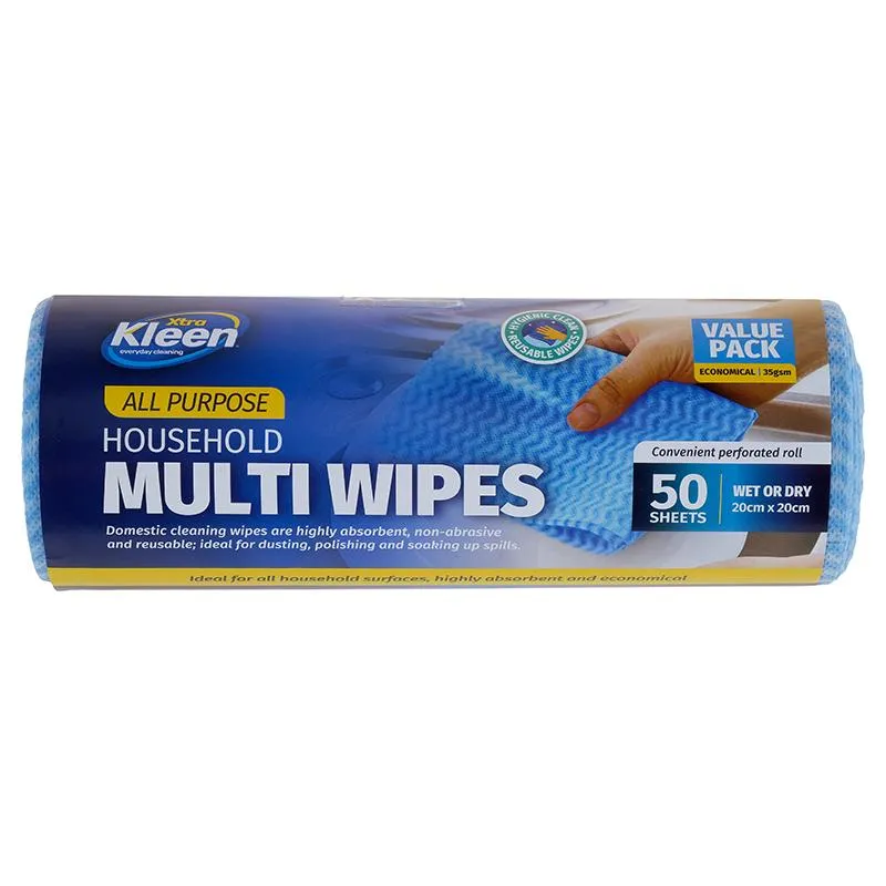 Kleen All Purpose Wipe 20cm x 20cm 50pk | boco.